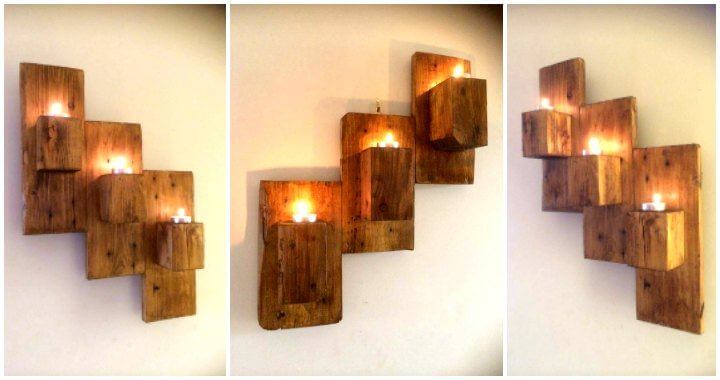 pallet wall sconce